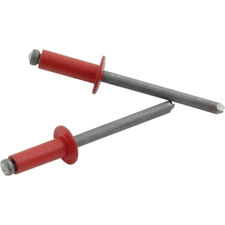 Allstar Performance Small Head Rivet; Red, 250PK ALL18120